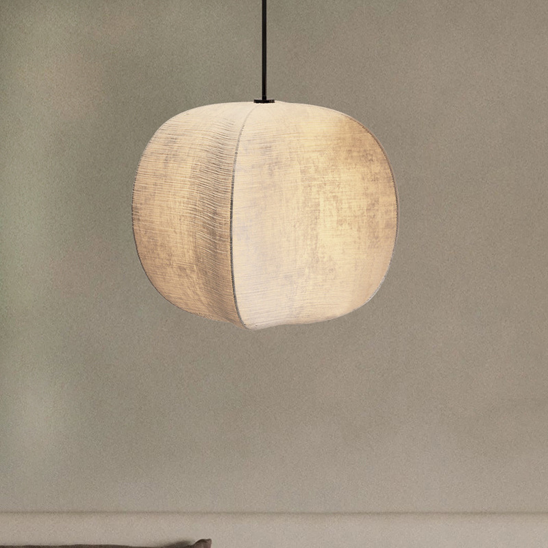 Japanese Style Wabi-sabi Style Pendant Light Fabric Pendant Lamp