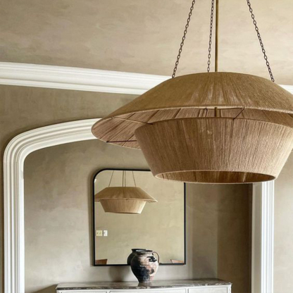Wabi-Sabi Style Japanese Retro Hemp Rope Pendant Light-labpiecesign