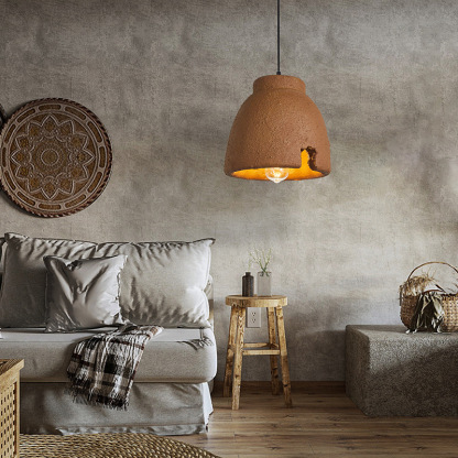 Japanese retro wabi-sabi style pendant light-labpiecesign