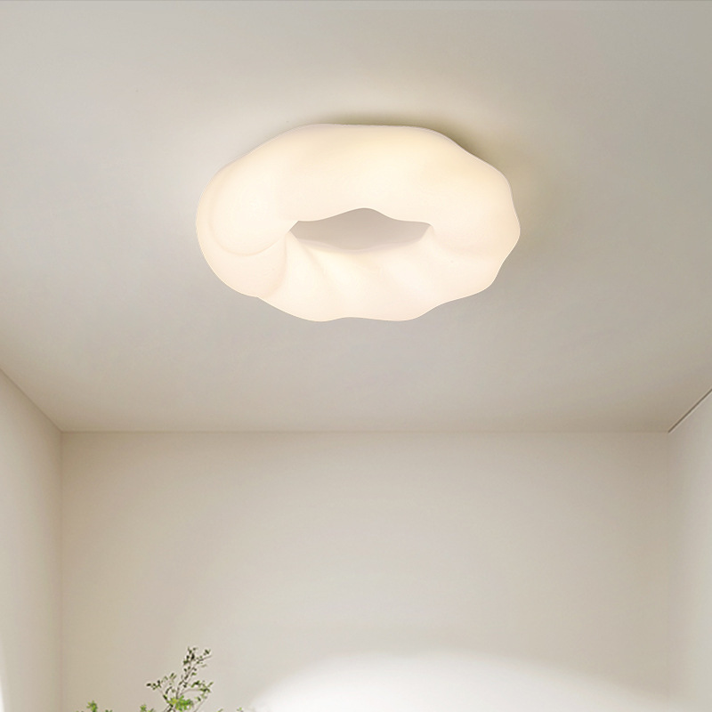 Internet Celebrity Cream Style Master Bedroom Cookie Cloud Shape Ceiling Lamp