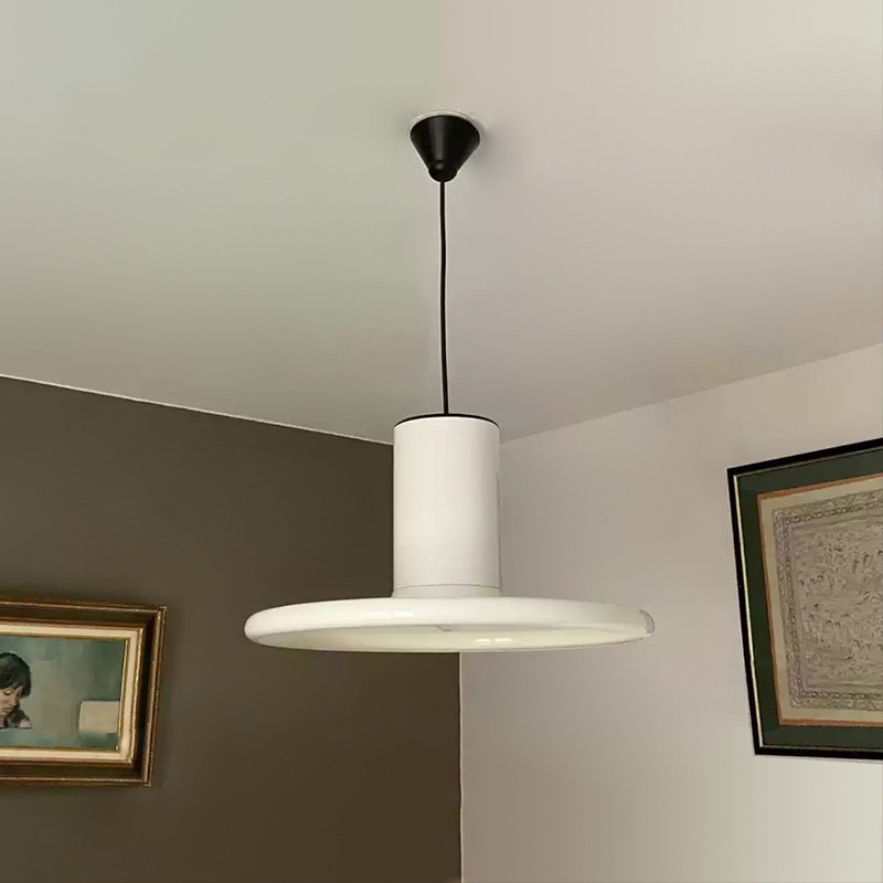 Nordic Creative Medieval Red Flying Saucer Lamp For Dining Room Modern Pendant Light-labpiecesign