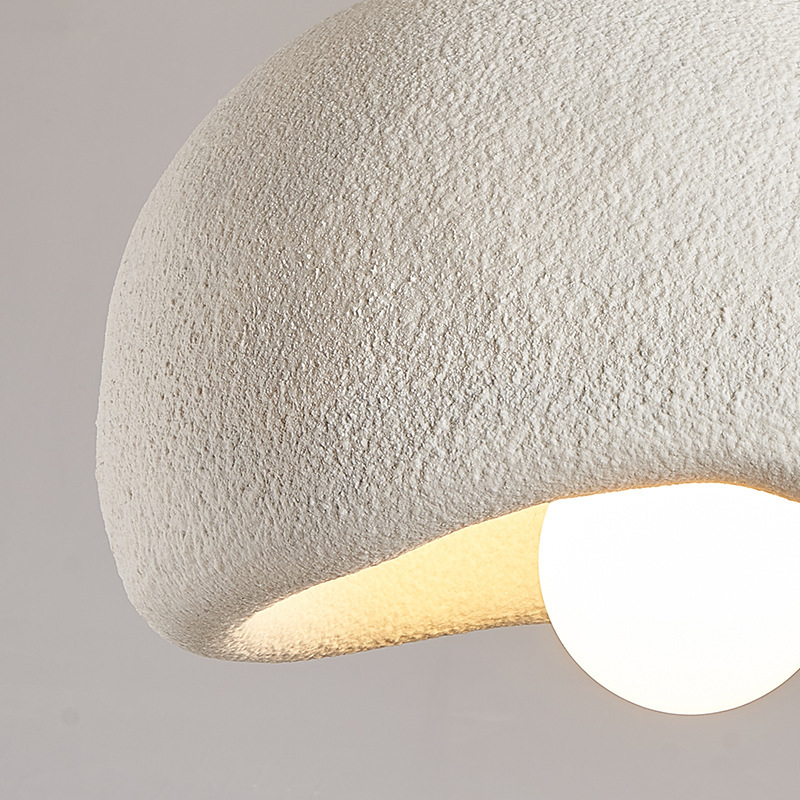 Nordic Cream Color High Texture Resin Khmara Lamp
