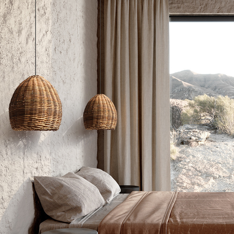 Wabi-sabi  Pendant Light Japanese Rattan Pendant lamp-labpiecesign