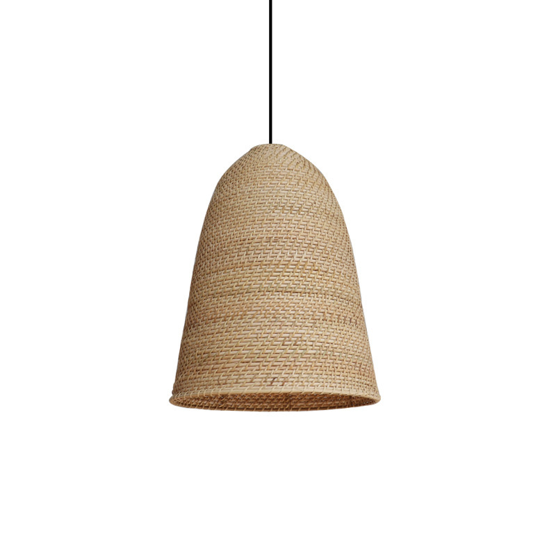 Big Sur Coastal Interior Design  Rattan Pendant Light-labpiecesign