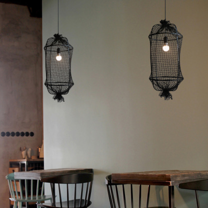 Creative Design Nylon Rope Fishnet Weaving Lamp-labpiecesign