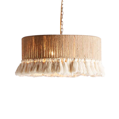 Bohemian Vintage Tassel Pendant Light For Indoor-labpiecesign