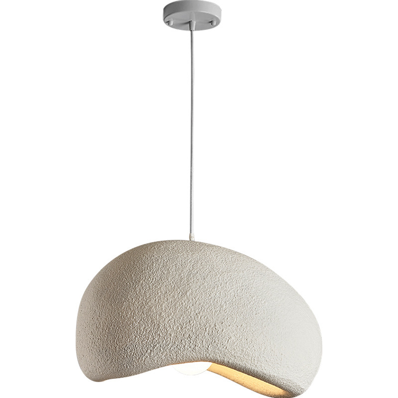 Wabi sabi Style Cream Color High Texture Resin Khmara Lamp-labpiecesign