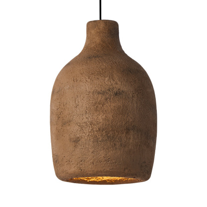 Wabi-Sabi Retro Vase Shape Resin Pendant Light-labpiecesign