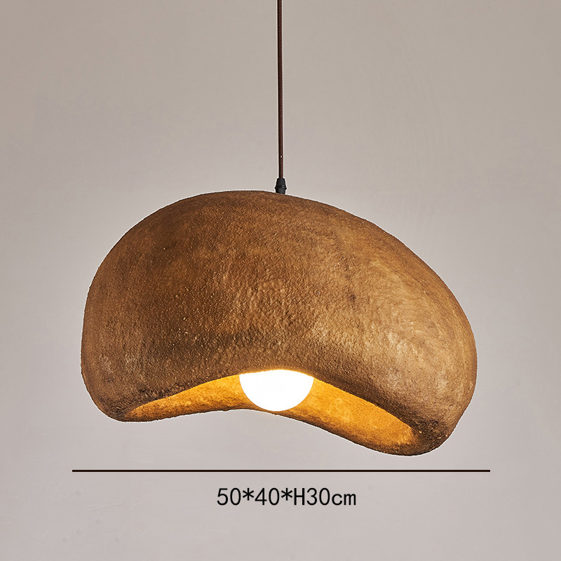 Nordic Cream Color High Texture Resin Khmara Lamp