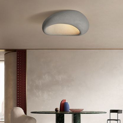 Wabi-sabi Style Resin Ceiling Lamp Japanese Style Master Bedroom Ceiling Light-labpiecesign