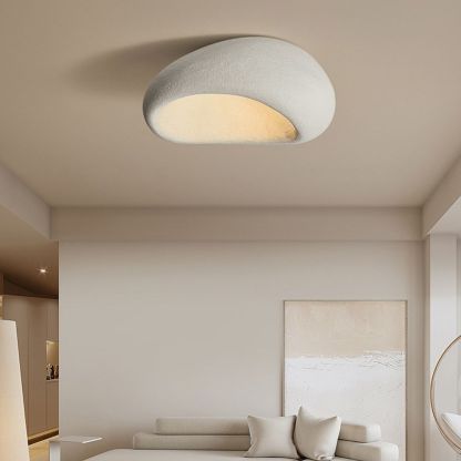 Wabi-sabi Style Resin Ceiling Lamp Japanese Style Master Bedroom Ceiling Light-labpiecesign