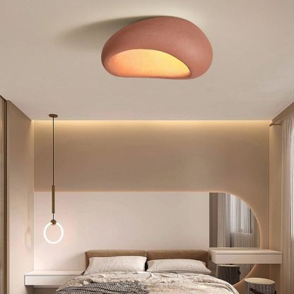 Wabi-sabi Style Resin Ceiling Lamp Japanese Style Master Bedroom Ceiling Light-labpiecesign