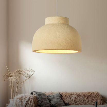 Wabi-Sabi Style Resin Bowl Shape Pendant Lamp-labpiecesign