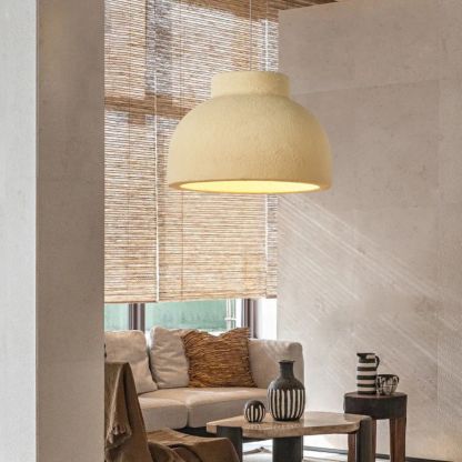 Wabi-Sabi Style Resin Bowl Shape Pendant Lamp-labpiecesign