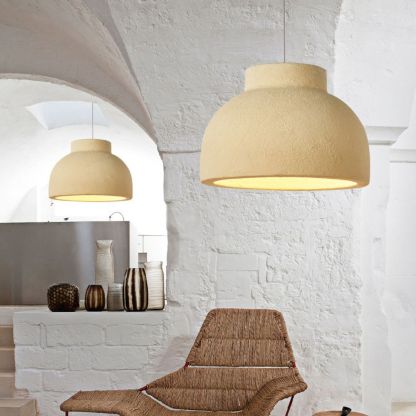 Wabi-Sabi Style Resin Bowl Shape Pendant Lamp-labpiecesign
