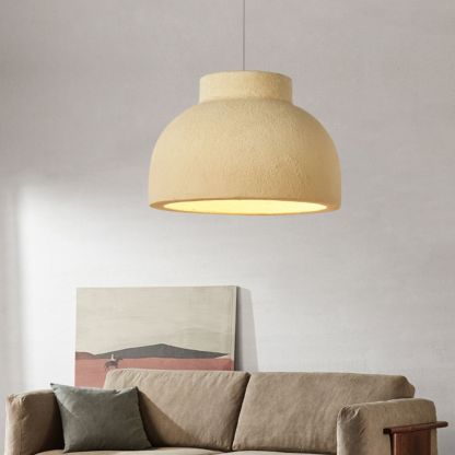 Wabi-Sabi Style Resin Bowl Shape Pendant Lamp-labpiecesign