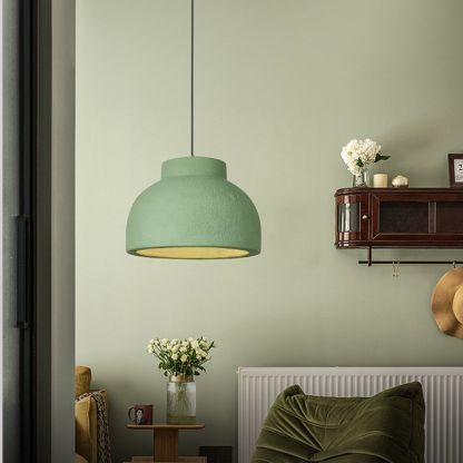 Wabi-Sabi Style Resin Bowl Shape Pendant Lamp-labpiecesign