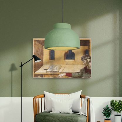 Wabi-Sabi Style Resin Bowl Shape Pendant Lamp-labpiecesign