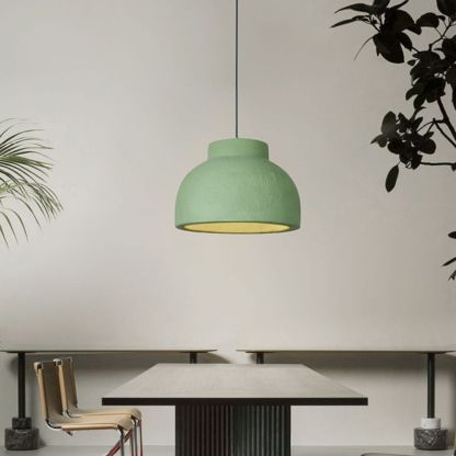 Wabi-Sabi Style Resin Bowl Shape Pendant Lamp-labpiecesign