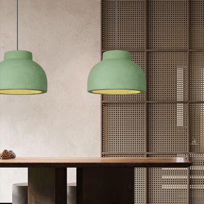Wabi-Sabi Style Resin Bowl Shape Pendant Lamp-labpiecesign
