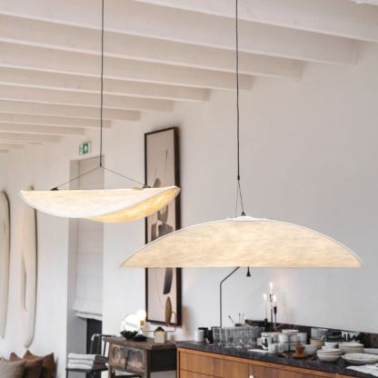 Nordic Style Whute Silk Tense Pendant Lamp-labpiecesign