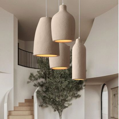 Wabi Sabi Style lamps Restaurant Bar Japanese Retro Resin Pendant Light-labpiecesign