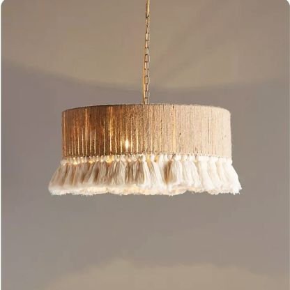 Bohemian Vintage Tassel Pendant Light For Indoor-labpiecesign