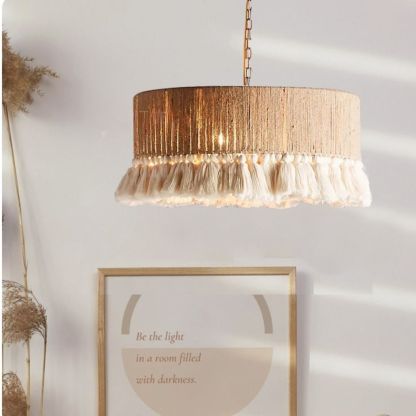 Bohemian Vintage Tassel Pendant Light For Indoor-labpiecesign