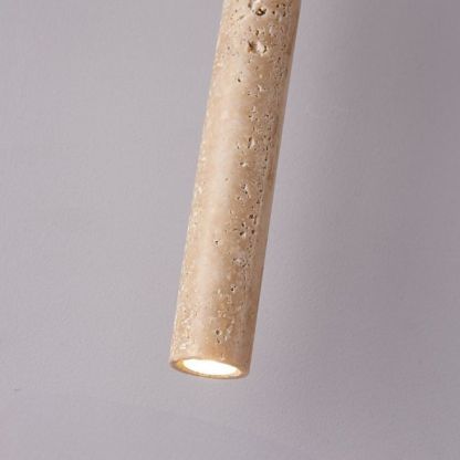 Yellow Hole Stone Japanese Style Wabi-sabi Style Bedroom Bedside Lamp Cream Style Modern Pendat Light-labpiecesign