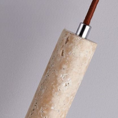Yellow Hole Stone Japanese Style Wabi-sabi Style Bedroom Bedside Lamp Cream Style Modern Pendat Light-labpiecesign