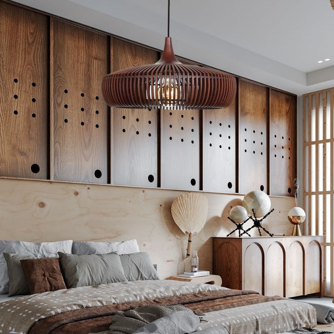 Japanese Solid Wooden High Quality Pendant Light-labpiecesign