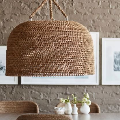 Japanese Wabi-sabi Restaurant Rope Pendant Light-labpiecesign