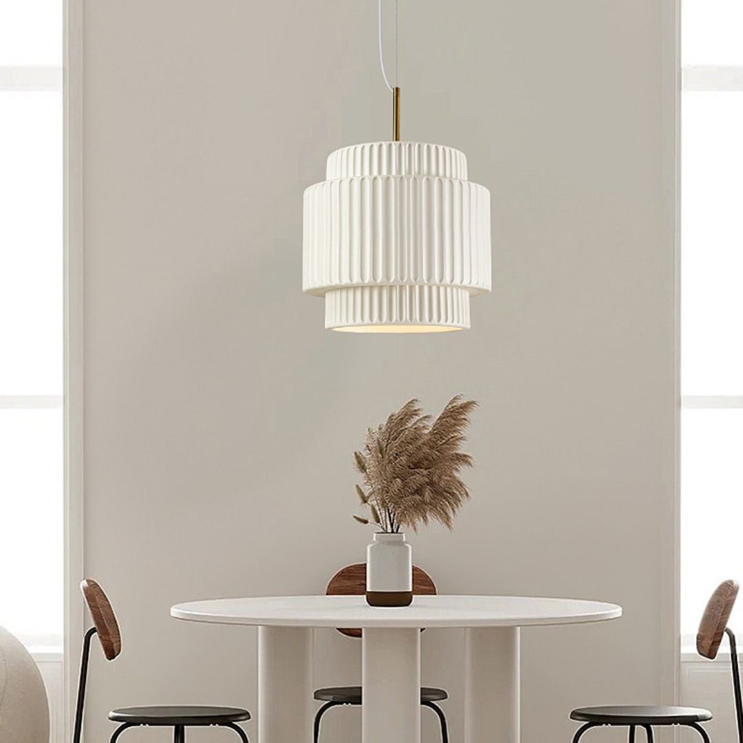 Nordic Minimalist Restaurant Pendant Light Wabi-sabi Style Cream Pendant Lamp