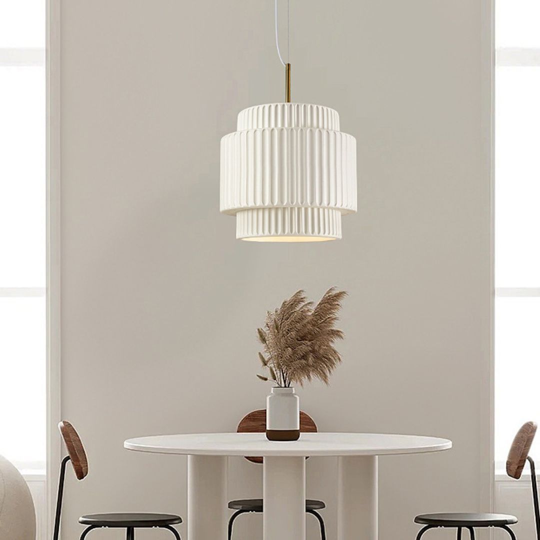 Nordic Minimalist Restaurant Pendant Light Wabi-sabi style cream wind 