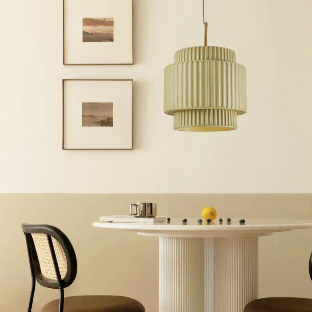 Nordic Minimalist Restaurant Pendant Light Wabi-sabi Style Cream Pendant Lamp