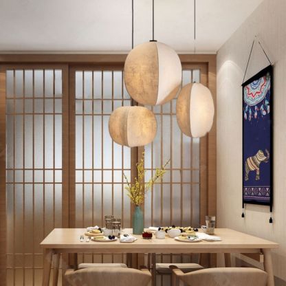 Japanese Style Wabi-sabi Style Pendant Light Fabric Pendant Lamp-labpiecesign