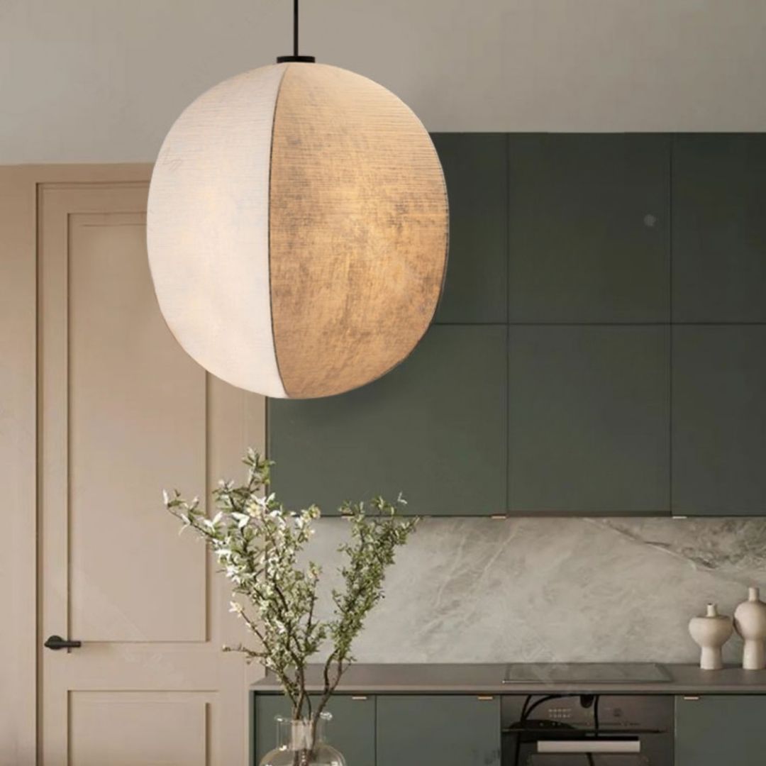 Japanese Style Wabi-sabi Style Pendant Light Fabric Pendant Lamp-labpiecesign