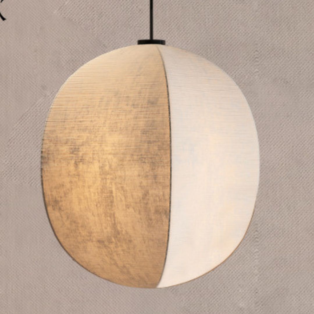 Japanese Style Wabi-sabi Style Pendant Light Fabric Pendant Lamp