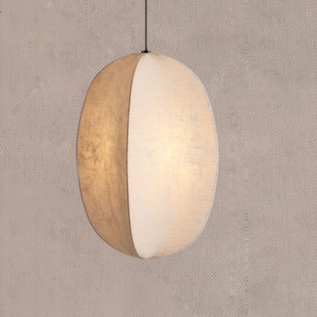 Japanese Style Wabi-sabi Style Pendant Light Fabric Pendant Lamp