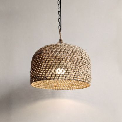 Japanese Wabi-sabi Restaurant Rope Pendant Light-labpiecesign