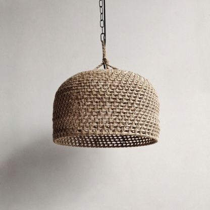 Japanese Wabi-sabi Restaurant Rope Pendant Light-labpiecesign