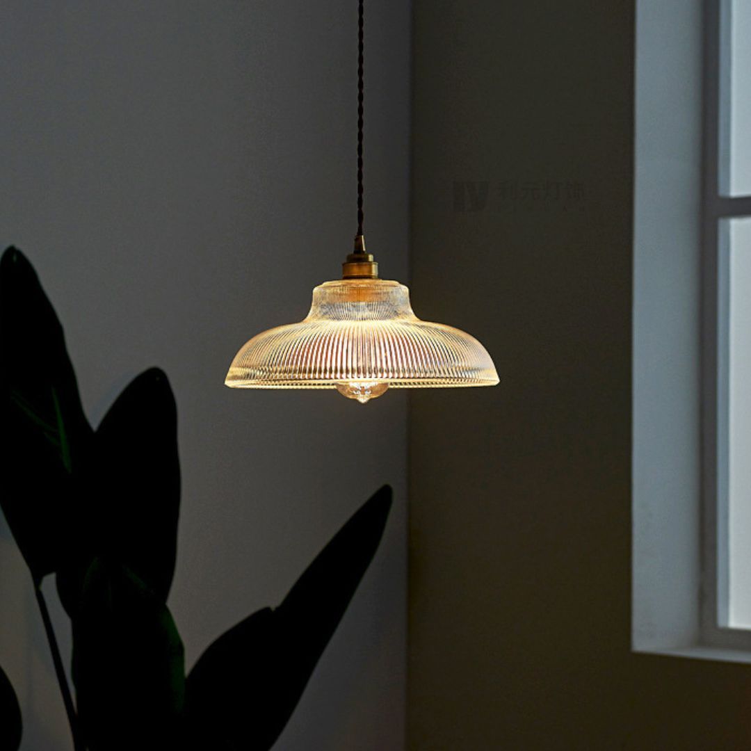 INS Japanese Creative Minimalist Glass Pendant Light