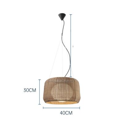 Art Japanese Rattan Pendant  Light Outdoor Waterproof Rattan lamp-labpiecesign