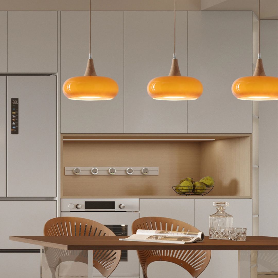 Medieval Vintage Restaurant Bar Persimmon Pendant Light-labpiecesign