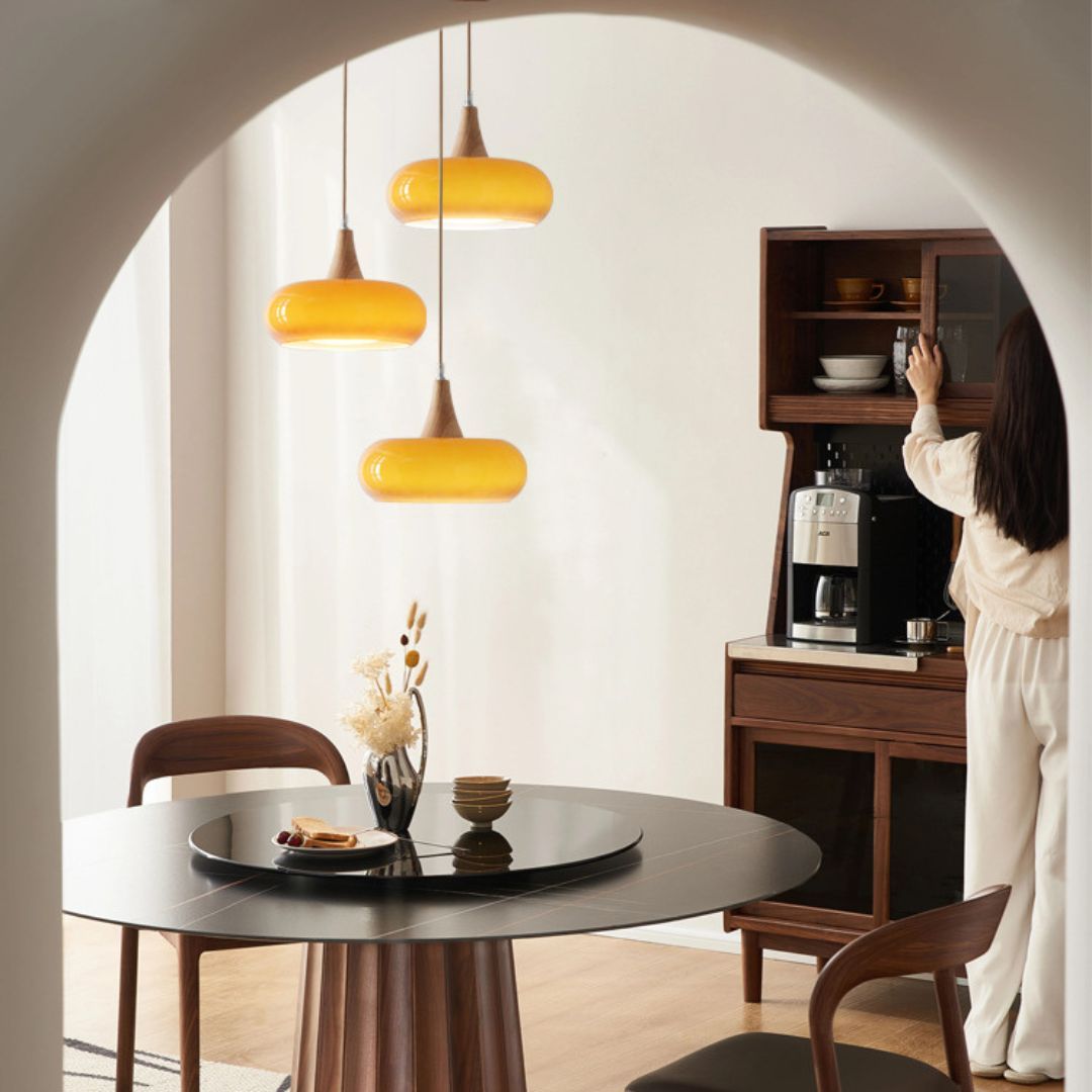 Medieval Vintage Restaurant Bar Persimmon Pendant Light-labpiecesign