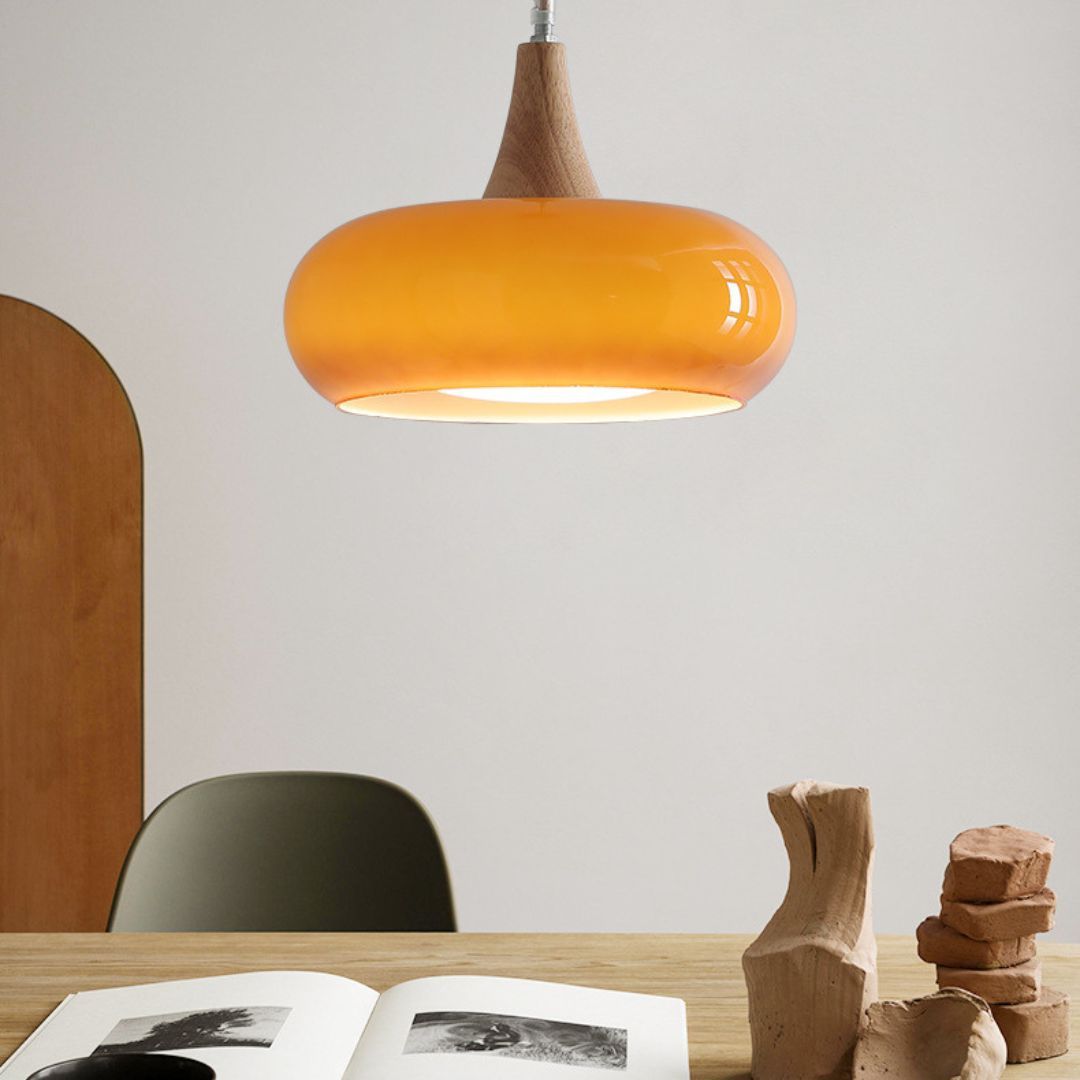 Medieval Vintage Restaurant Bar Persimmon Pendant Light-labpiecesign