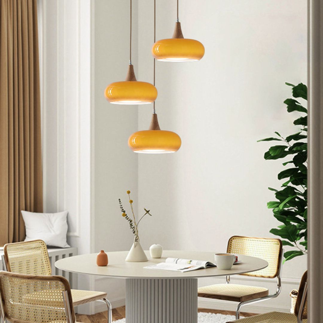 Medieval Vintage Restaurant Bar Persimmon Pendant Light-labpiecesign