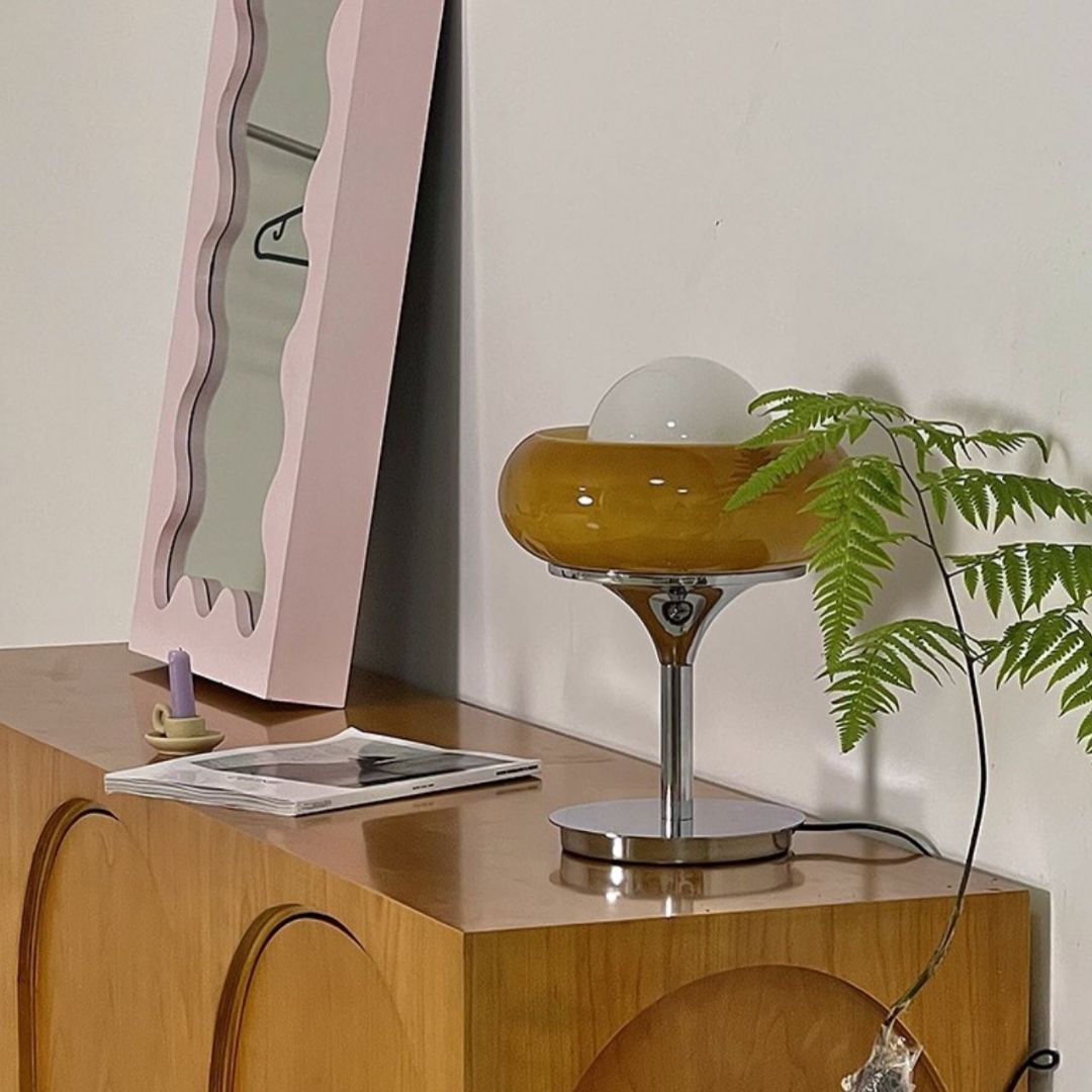 Nordic Modern Bauhaus Bedside Lamp Vintage Egg Tart Table Lamp-labpiecesign