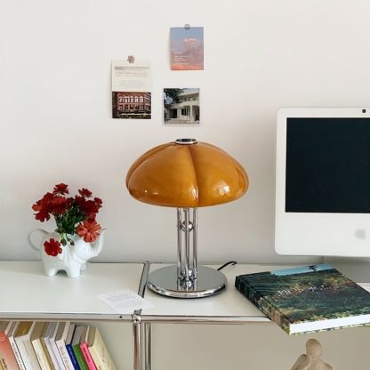 Medieval Bauhaus Bedroom Eye Protection Table Lamp Light luxury Retro Bedside Creative Pumpkin Lamp-labpiecesign
