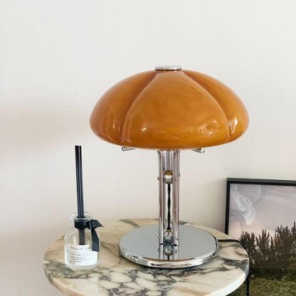 Medieval Bauhaus Bedroom Eye Protection Table Lamp Light luxury Retro Bedside Creative Pumpkin Lamp-labpiecesign